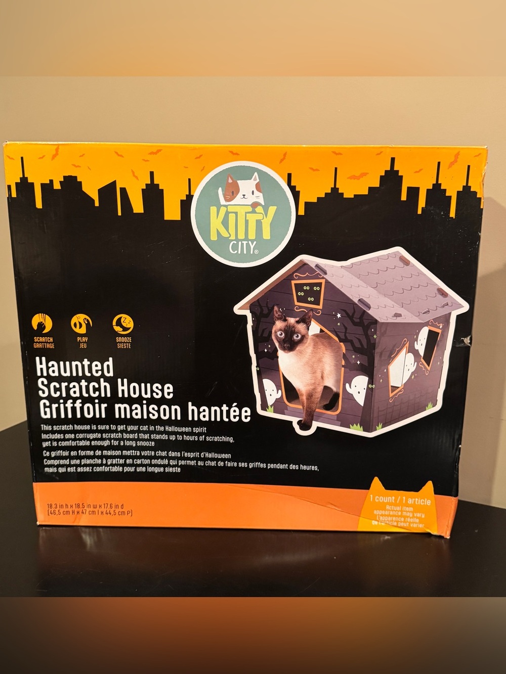 Haunted Scratch House - Black & Orange